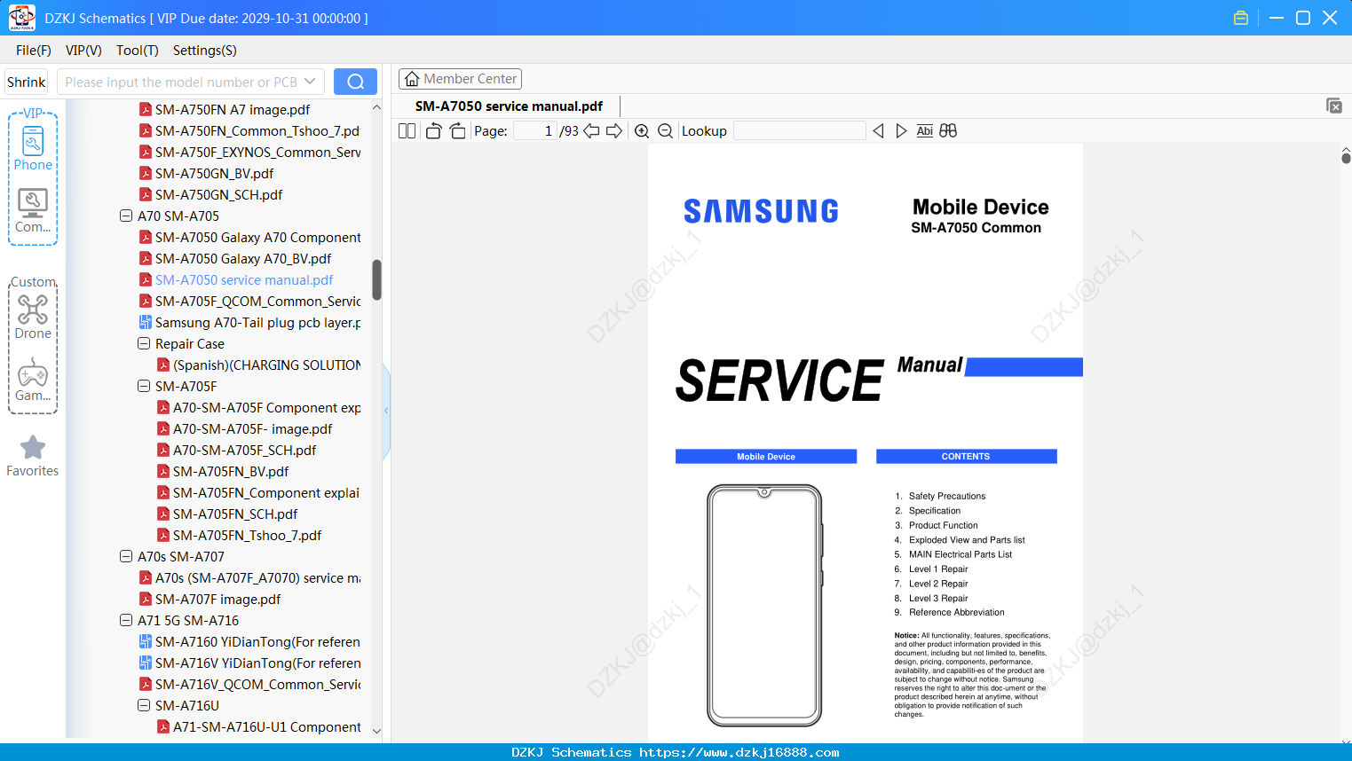 Samsung SM-A7050 Service Manual